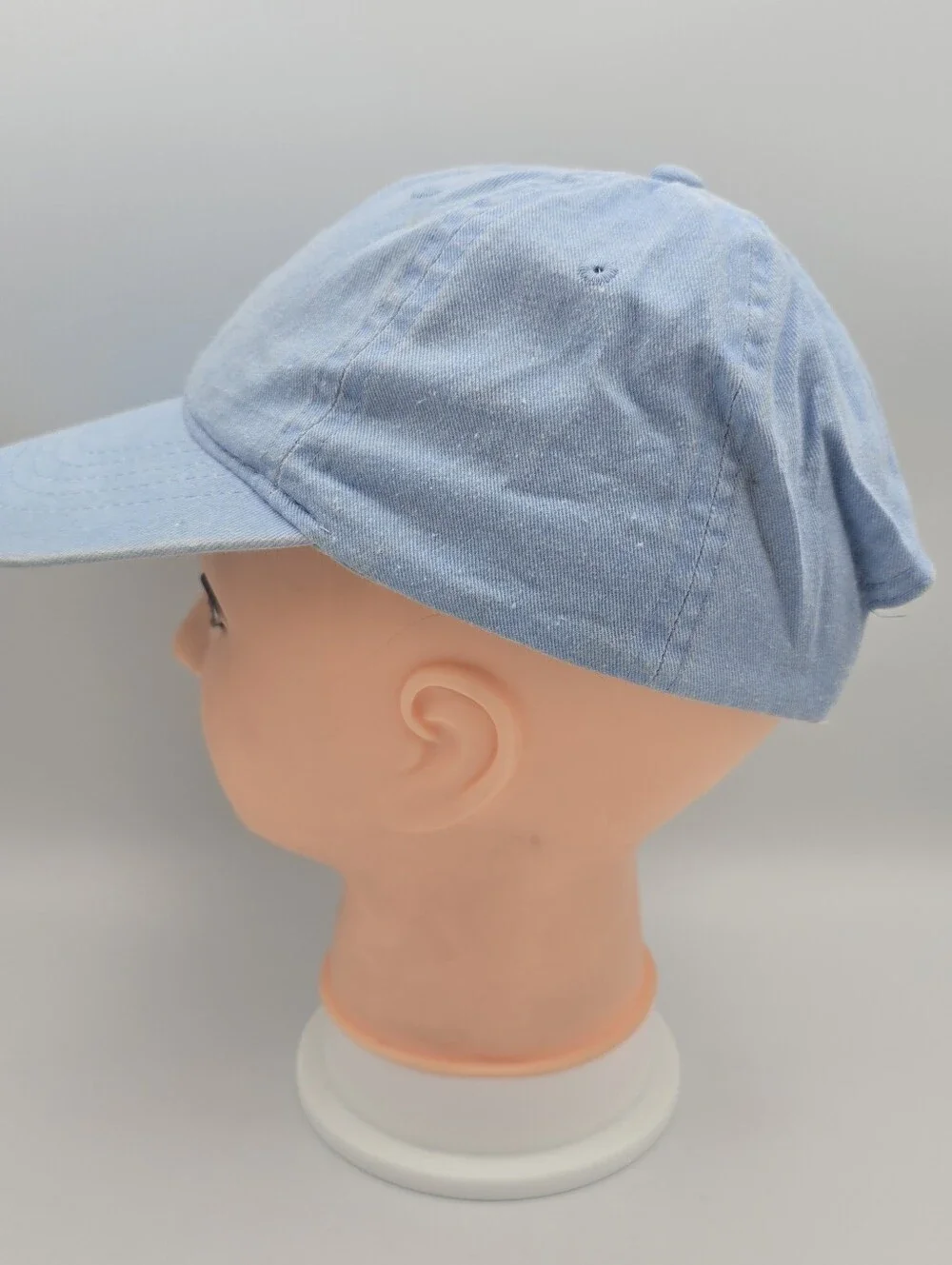 Youth Blue Solid Lightweight Adjustable Hat